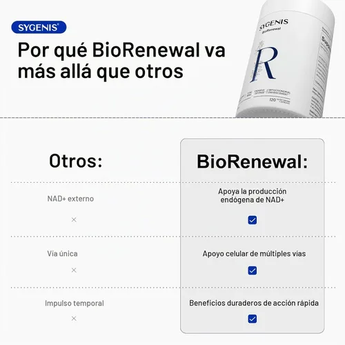 Vista 4 de BioRenewal Cellular Energy, suplemento de longevidad para mujeres