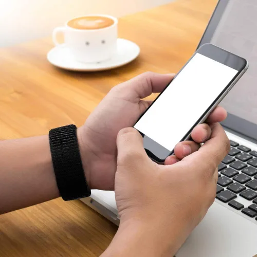 Vista 3 de Vancle - Correas de nailon de repuesto, ajustables, deportivas, suaves y transpirables, compatibles con reloj inteligente Fitbit Versa 2, Fitbit