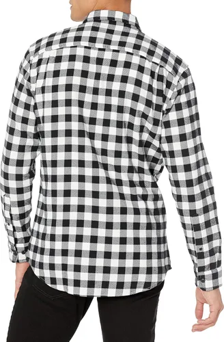 Vista 2 de Tienda Essentials - Camisa de franela de manga larga para hombre disponible en tallas grandes y altas