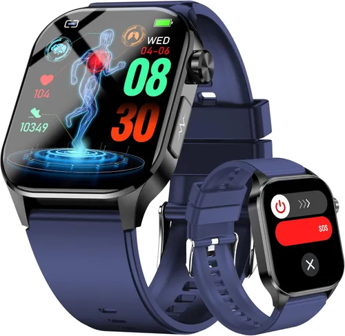 Vista 9 de Reloj Inteligente de Salud Avanzado para Hombres y Mujeres con Monitoreo en Tiempo Real de Frecuencia Cardíaca, Oxígeno en Sangre, Temperatura