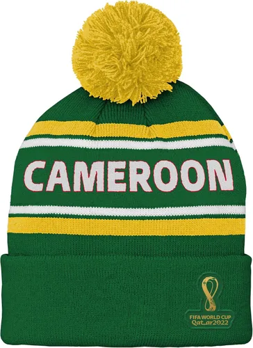 Vista 22 de Outerstuff Sombrero unisex para jóvenes de la Copa Mundial de la FIFA Country Premium Bobble Cuff Pom Hat Borgoña