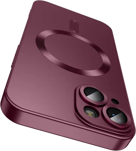 Vista 8 de LEKEVO Funda magnética para iPhone 13 [compatible con MagSafe] [protector de lente de cámara integrado] Funda delgada de silicona suave a prueba
