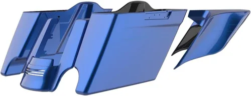Vista 83 de Cubiertas laterales de alforjas estiradas para motocicleta, extensión extendida para Harley Touring 2014+ - Whisky ámbar Amber Whiskey