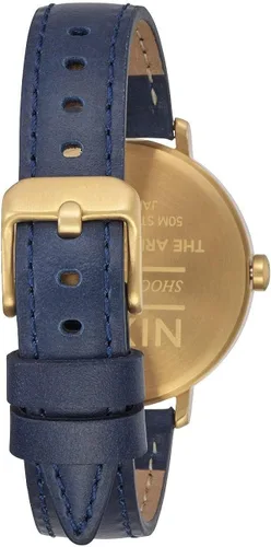 Vista 3 de Nixon Reloj de cuarzo con pantalla analógica de piel para mujer