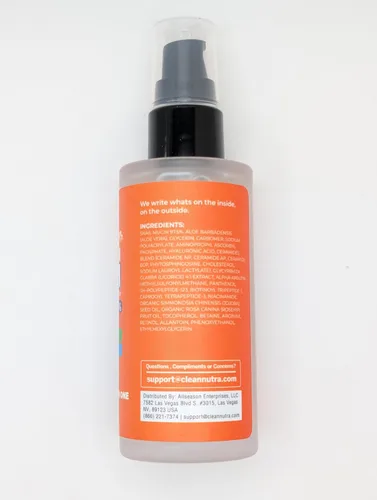 Vista 5 de Clean Beauty Suero de mucina de caracol con vitamina C, suero facial antienvejecimiento con ácido hialurónico, niacinamida, retinol, MSM, aloe vera