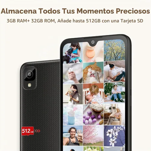 Vista 8 de TCL 30 Z 2022 Teléfono celular desbloqueado de 6.1 pulgadas con pantalla HD+, versión estadounidense Android 12, smartphone de 32GB+3GB RAM