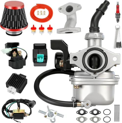 Vista 10 de HIAORS PZ19 Carburador de 19 mm con estrangulador por cable Compatible con Taotao Coolster 110cc 125cc Apollo Sunl NST Coolsport Lifan Baja ATV Quad