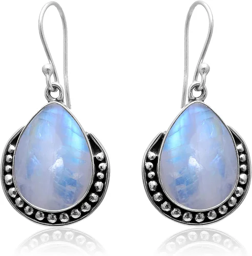 Vista 26 de Veracity Jewelry - Aretes de plata de ley con piedras preciosas para mujeres y niñas, regalo para su cumpleaños, aniversario, esposa, mamá, novia
