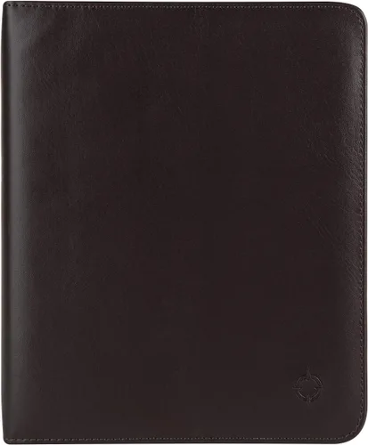Vista 5 de FranklinCovey - Carpeta abierta de vinilo FranklinCovey Basics (clásica, marrón oscuro)