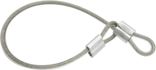 Vista 8 de 10 piezas Cable de 2mm de 12 pulgadas Recubierto de Vinilo de Acero Inoxidable con Bucles Cable Corto Cuerda de Alambre Cordón con Candado Cadena
