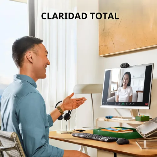 Vista 2 de Logitech Brio 101 Full HD 1080p Webcam para transmisión y reuniones - Negro