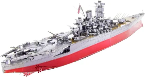 Vista 5 de Fascinations Metal Earth Premium Series Yamato Battleship 3D Kit de modelo de metal