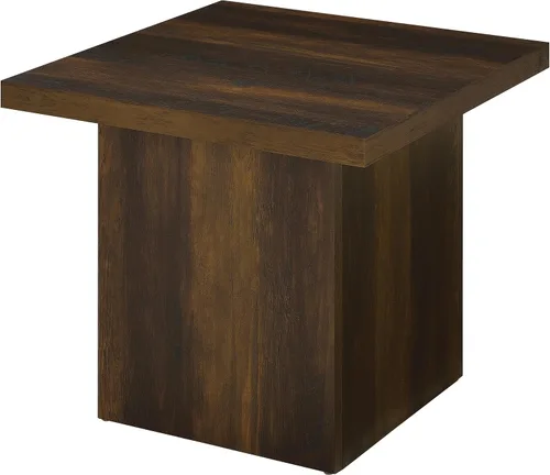Vista 5 de Coaster Devar 710887 - Mesa auxiliar cuadrada para sala de estar, 23.5 Dark Pine