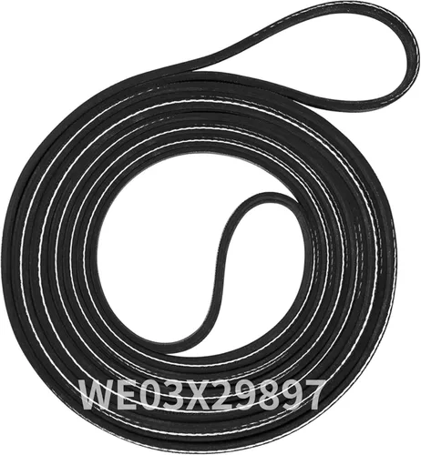 Vista 7 de WE12M29 WE03X29897 - Cinturón de secadora (89.5 pulgadas) se adapta a Whirlpool, Hotpoint, GE DryBelt Replacement, Reemplazo para correa
