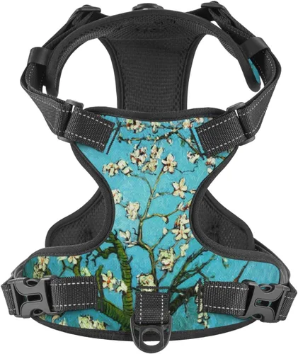 Vista 7 de Dog Harness for Small Dogs with Leash No Pull 2 Leash Clips, Adjustable Soft American Flag and The Eagle Dog Vest Set Small