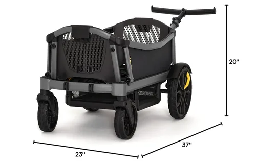 Vista 10 de Veer Cruiser City Cochecito urbano premium para bebés, niños pequeños y niños Dirección tradicional de empuje Certificado por JPMA Ligero