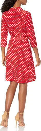 Vista 2 de Star Vixen - Vestido con cuello de lunares para mujer