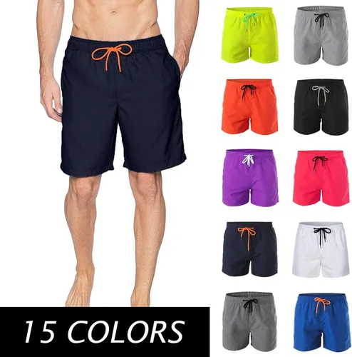 Vista 3 de Alalaso Traje de baño para hombre, pantalones de playa para hombre con forro de malla de secado rápido, trajes de baño casuales trajes de baño