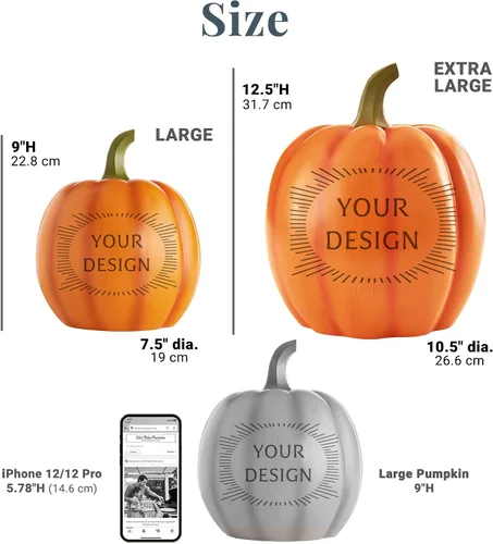 Vista 5 de Let's Make Memories Calabaza iluminada personalizada, decoración de Halloween de Jack o Lantern, nombre de tu familia en una calabaza personalizada