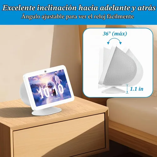 Vista 3 de PlusAcc Soporte para Show 8 (3ª generación) - Soporte de inclinación ajustable, accesorios de soporte de mesa compatibles con modelos de iPhone