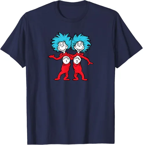 Vista 81 de Dr. Seuss Thing 1 Thing 2 Buddies - Camiseta Negro