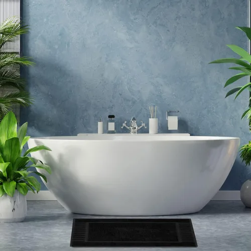 Vista 2 de White Classic Juego de toallas negras de 8 piezas [2 toallas de baño, 2 toallas de mano, 4 toallas faciales] y 2 tapetes de baño de lujo de 22 x 34