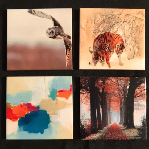 Vista 2 de Ceramic Drink Coasters(Set of 4 of any of the photos displayed)