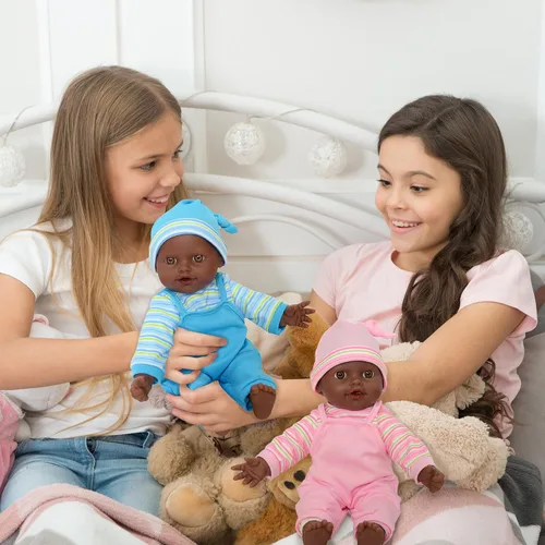 Vista 8 de The New York Doll Collection Muñecas gemelas (afroamericanas)