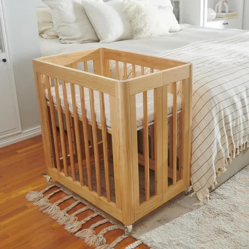 Vista 6 de Babyletto Sábanas de Muselina para Moisés de Bebé para Niñas y Niños - Certificadas GOTS Funda de Algodón Orgánico Transpirable - Ajustadas 360°