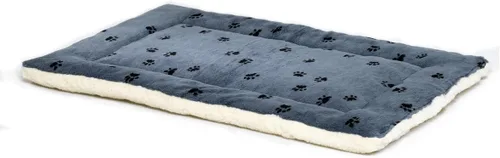 Vista 10 de Cama reversible para mascota, diseño en lana para perro o gato , Azul