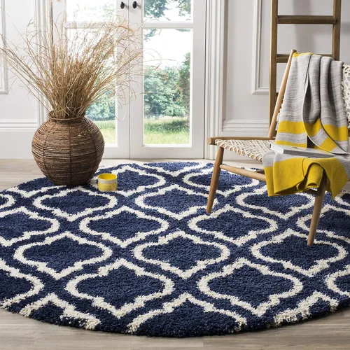 Vista 22 de SAFAVIEH Hudson Shag Collection - Alfombra decorativa de 2 x 3 pies, diseño marroquí, color gris y marfil, no desprende pelusa y de fácil cuidado, 2