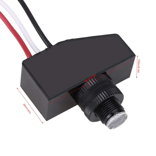 Vista 6 de Interruptor fotoeléctrico del sensor del atardecer al amanecer, mini luz fotocélula sensor de iluminación, con circuito de detección automática