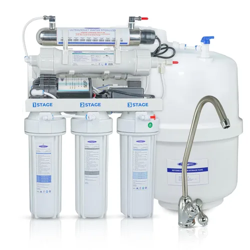 Vista 10 de Crystal Quest Thunder Sistema de filtro de agua de ósmosis inversa - Ultrafiltración de 12 etapas - Osmosis inversa debajo del fregadero - Kit
