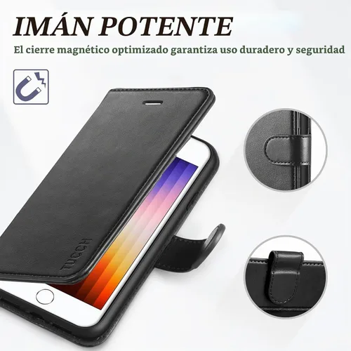 Vista 7 de TUCCH - Funda tipo cartera compatible con iPhone 8