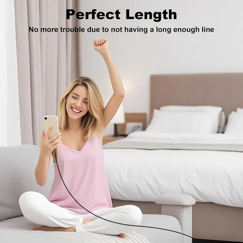 Vista 7 de Cargador de iPhone de carga rápida, cargador de pared USB C de 20 W PD de 4 unidades con cable de carga rápida de 1.8 m - Cargador rápido