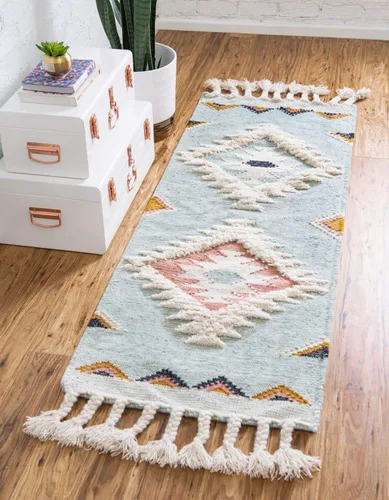 Vista 20 de Unique Loom Mesa Collection - Alfombra de área - Papago (2 pies 2 pulgadas x 6 pies 1 pulgada, carbón/gris)