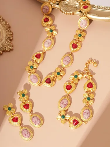 Vista 7 de OJERRY Pendientes colgantes de racimo medievales bizantinos para mujer, accesorios de joyería, regalos románticos geniales para mujeres de 30 años