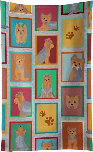 Vista 41 de Caroline's Treasures MLM1160KTWL - Lots of Red Siberian Husky - Toalla de cocina para invitados, toalla de baño decorativa para cara, té, paño