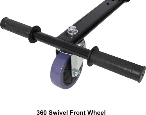 Vista 3 de Accesorio de asiento para aeropatineta de 6.5 a 10 pulgadas, kit de conversión de JULYFOX Buggy Go Kart, rueda giratoria, longitud ajustable