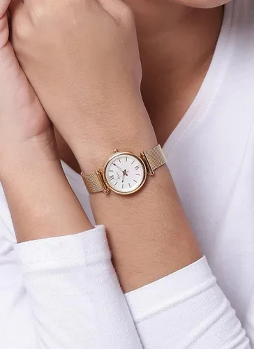 Vista 10 de Fossil Carlie Mini Reloj casual de cuarzo de acero inoxidable para mujer