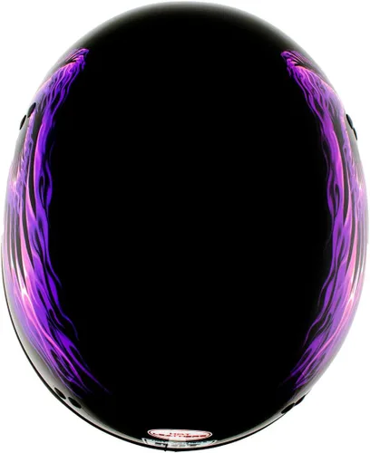 Vista 5 de Hot Leathers HLD1007 'Black Out Eagle' - Medio casco para motocicleta con diseño de calavera, color negro brillante, para hombres y mujeres, talla M