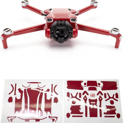Vista 17 de WRAPGRADE Pegatinas de piel compatibles con DJI Mini 3 Unidad principal (verde militar)