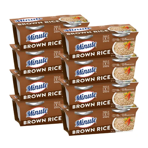 Vista 14 de Minute Arroz basmati listo para servir, tazas de arroz para microondas, tazas de 8.8 onzas (paquete de 8) Tazas de arroz para microondas de 8.8
