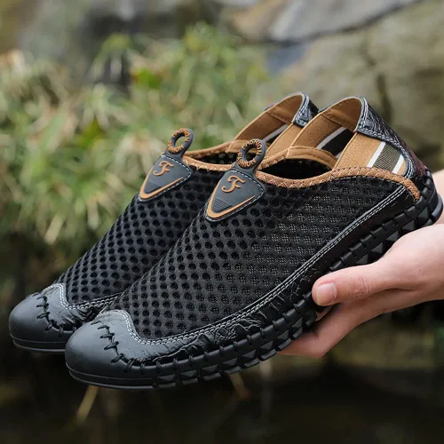 Vista 4 de Zapatos de agua para hombre, zapatos de agua anfibios para hombre, zapatos acuáticos descalzos para hombre, secado rápido y transpirables