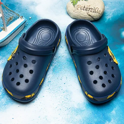 Vista 5 de YUKTOPA Sandalias de dibujos animados para niños y niñas, zapatos de jardín ligeros para playa, piscina, ducha