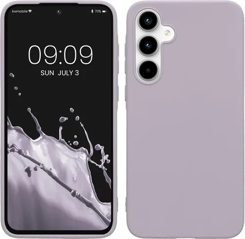 Vista 90 de kwmobile Funda compatible con Samsung Galaxy A12 - Funda protectora de silicona TPU suave y delgada - Azul Báltico