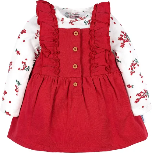 Vista 2 de Gerber Conjunto de vestido de 2 piezas para bebés y niñas pequeñas
