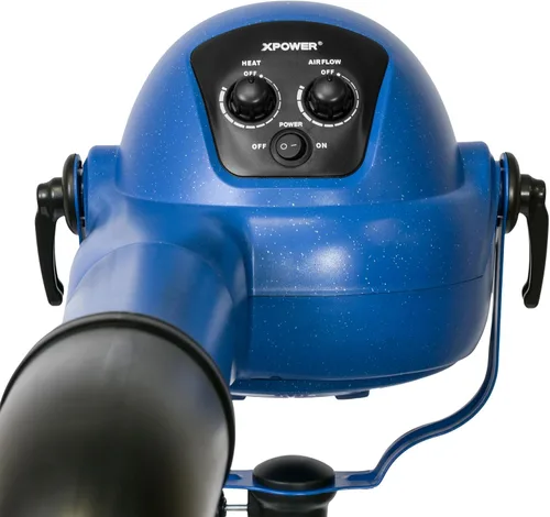 Vista 2 de XPOWER B-16 Secadora profesional de acabado libre de polvo de carbono para mascotas con motor sin escobillas DC, acabado de calidad en capas