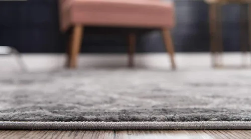 Vista 4 de Unique Loom Sofia Collection Alfombra de área – Rainier (2' 2" x 3' 1" Rectángulo, gris oscuro/gris)