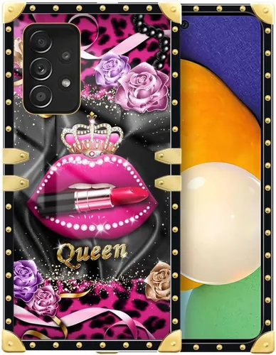 Vista 141 de Funda compatible con Samsung Galaxy A03S 4G, TPU suave de lujo y parte trasera de policarbonato duro para niñas y mujeres, funda protectora a prueba